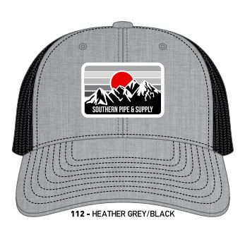Richardson Trucker SnapBack with Mountain Embroidered Patch