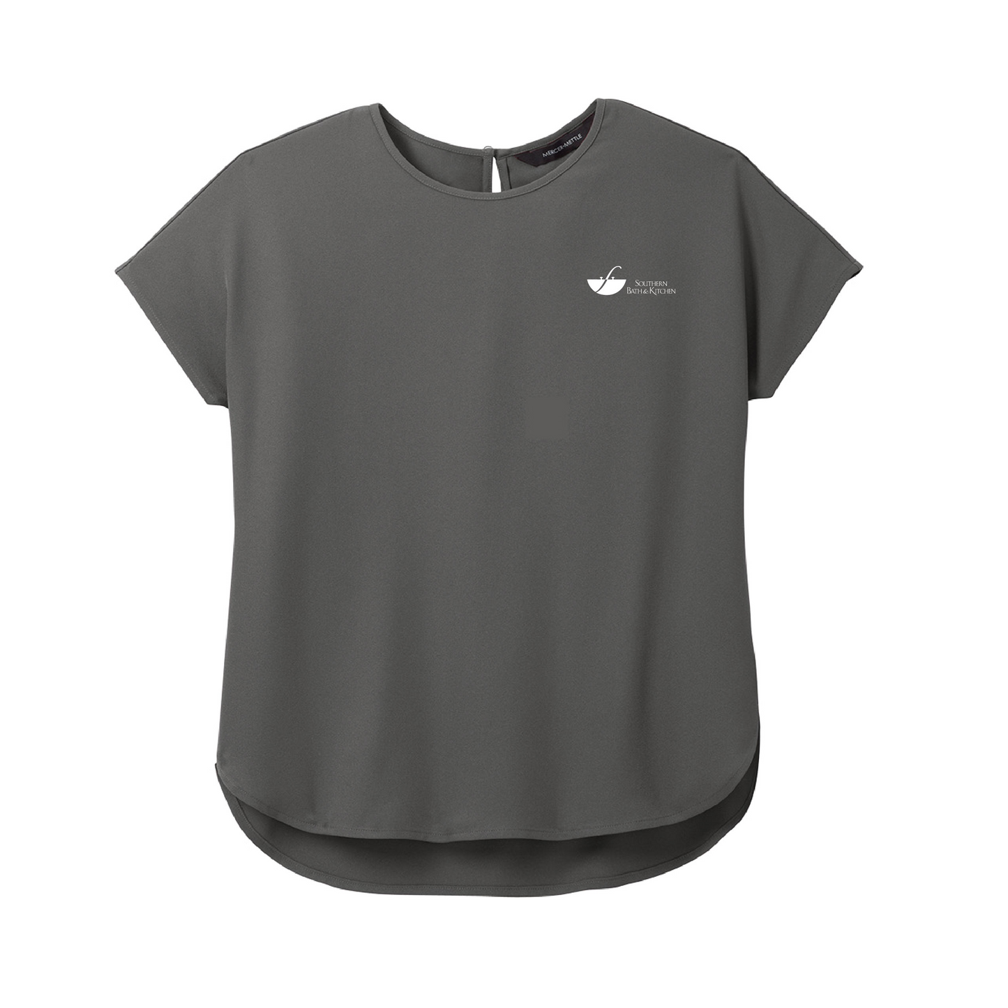 Southern Bath & Kitchen Women's Stretch Crepe Crew - Anchor Grey