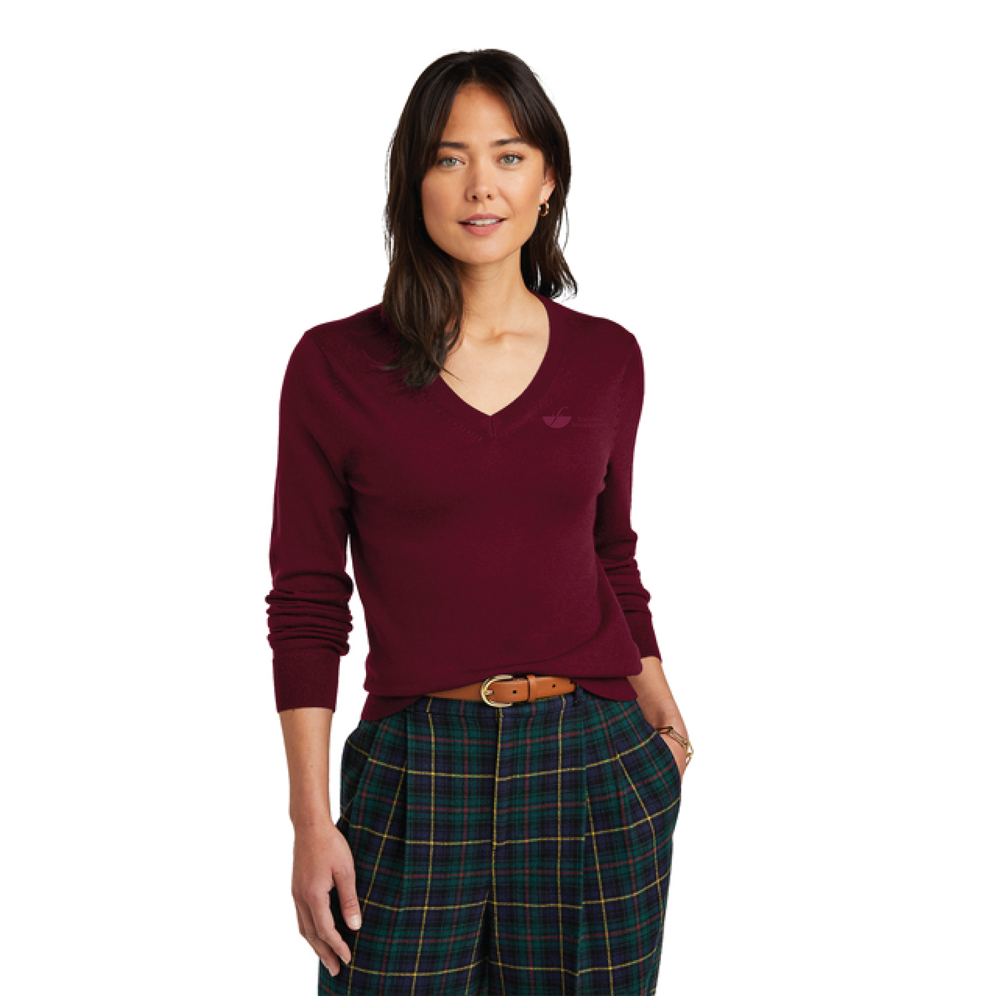 Southern Bath & Kitchen Women's Washable Merino V-Neck Sweater