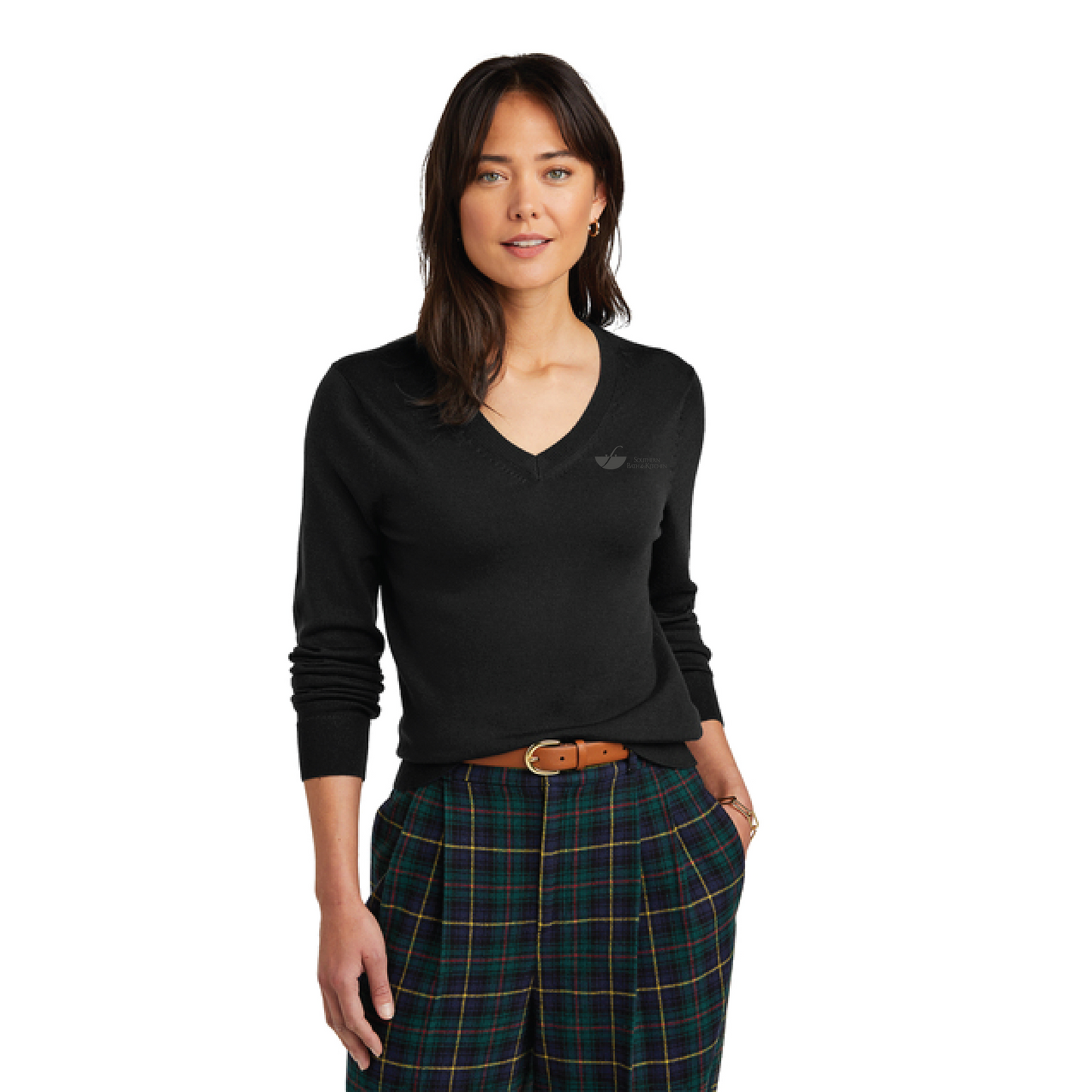 Southern Bath & Kitchen Women's Washable Merino V-Neck Sweater