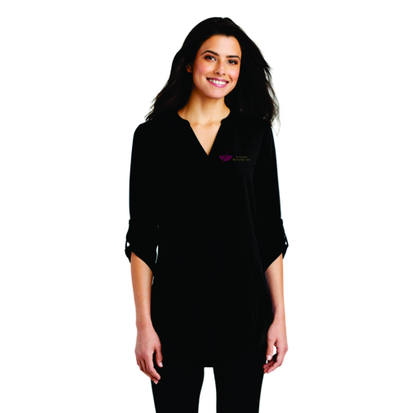 Southern Bath & Kitchen Ladies 3/4-Sleeve Tunic Blouse