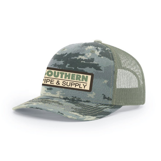 Richardson Digital Camo Trucker Cap with Patch