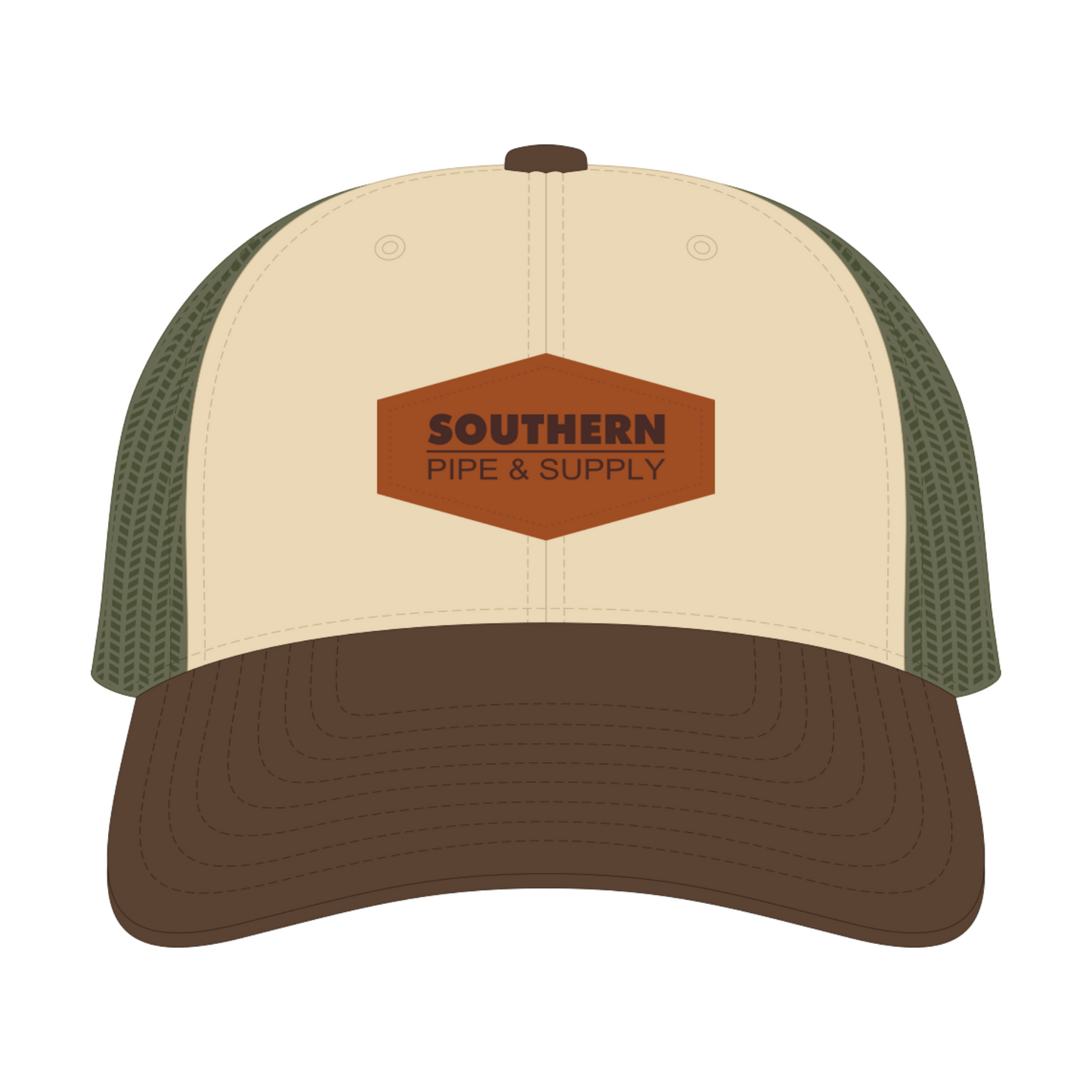 Richardson Low Pro Trucker Cap with Leather Patch