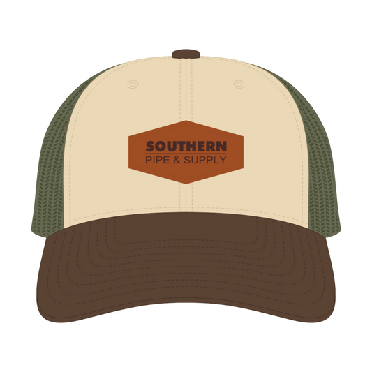 Richardson Low Pro Trucker Cap with Leather Patch