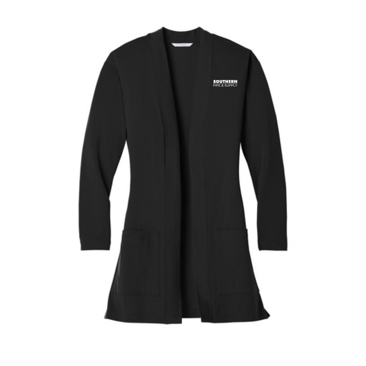 Ladies Long Pocket Cardigan