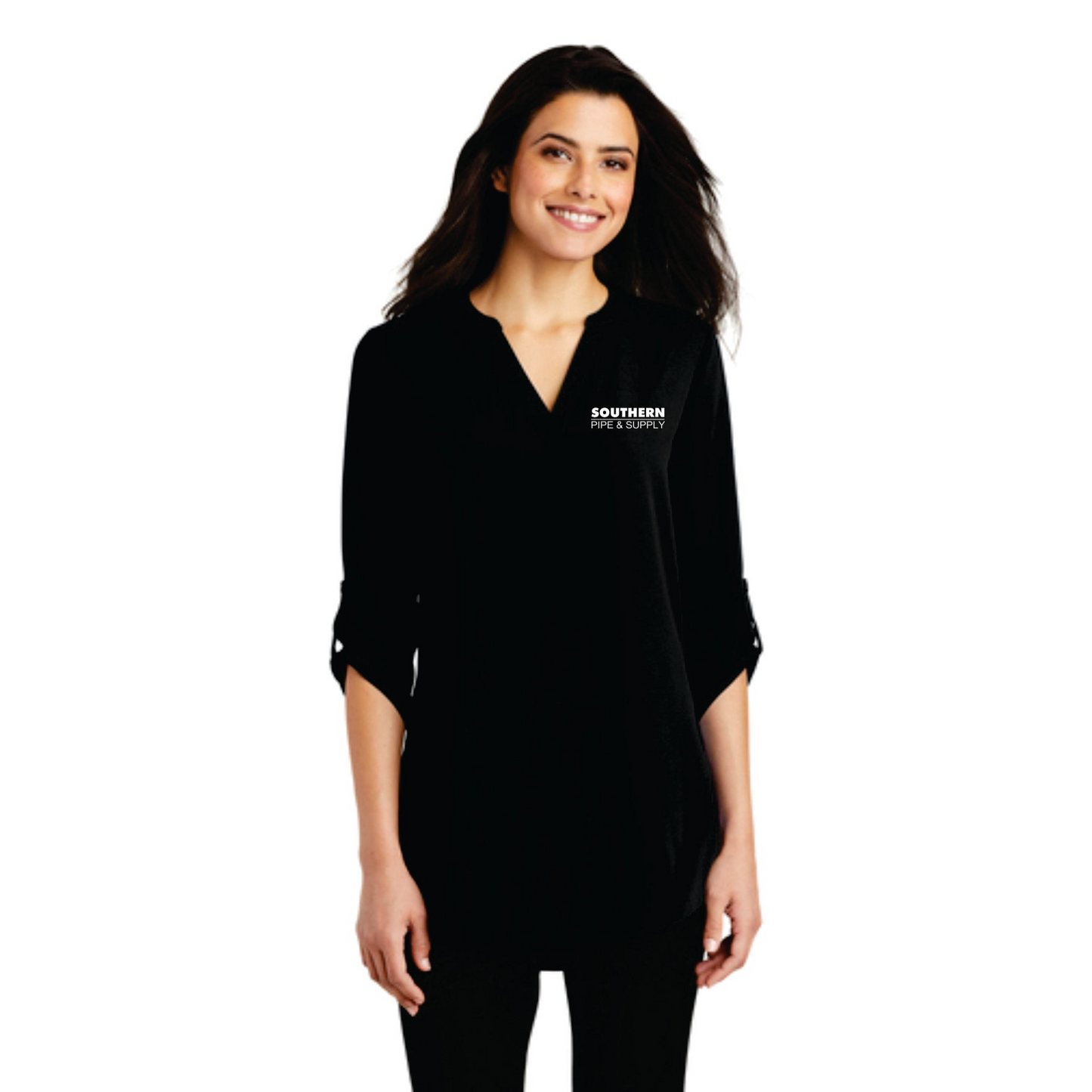Ladies 3/4 Sleeve Tunic Blouse