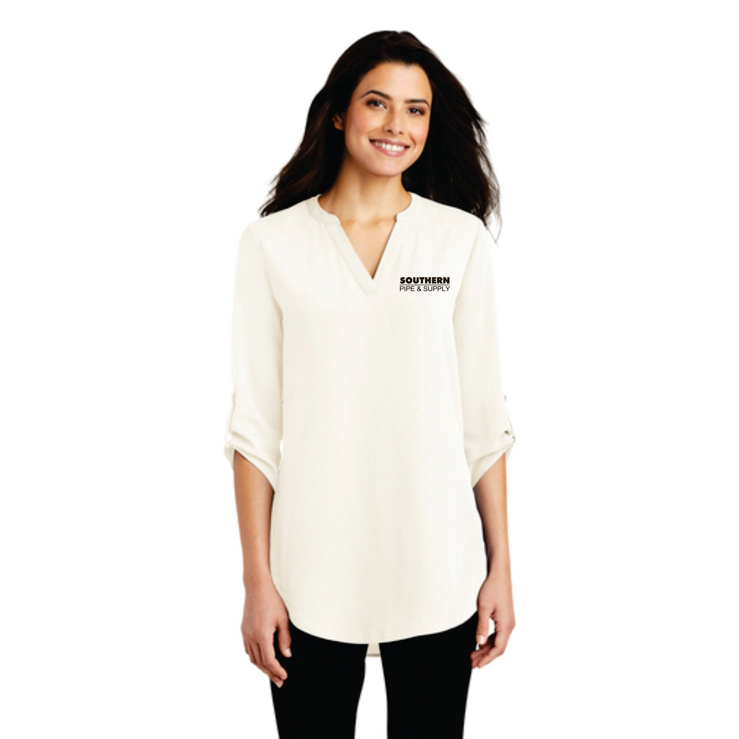 Ladies 3/4 Sleeve Tunic Blouse
