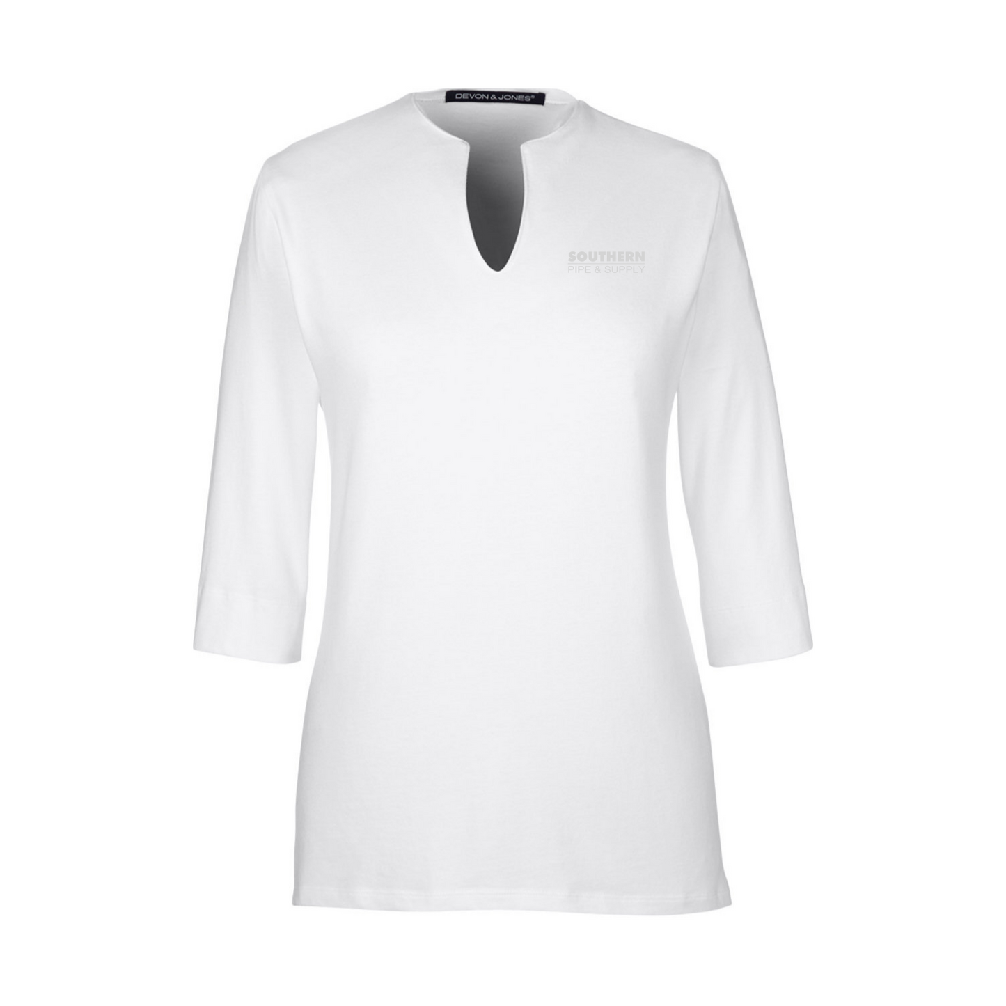 Devon & Jones Ladies' Perfect Fit Tailored Open Neckline Top