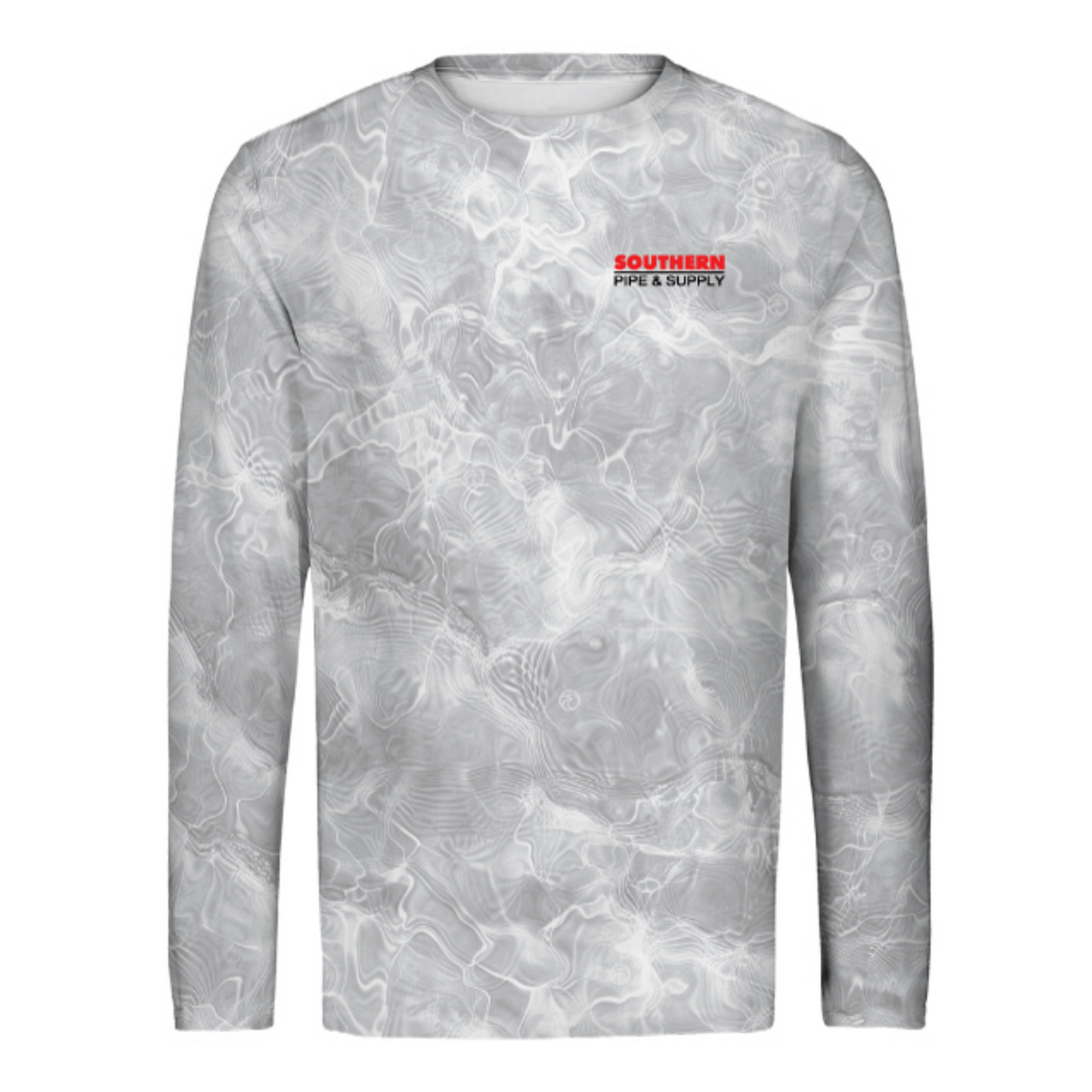 Red Snapper Water Camo Vapor Long Sleeve Tee