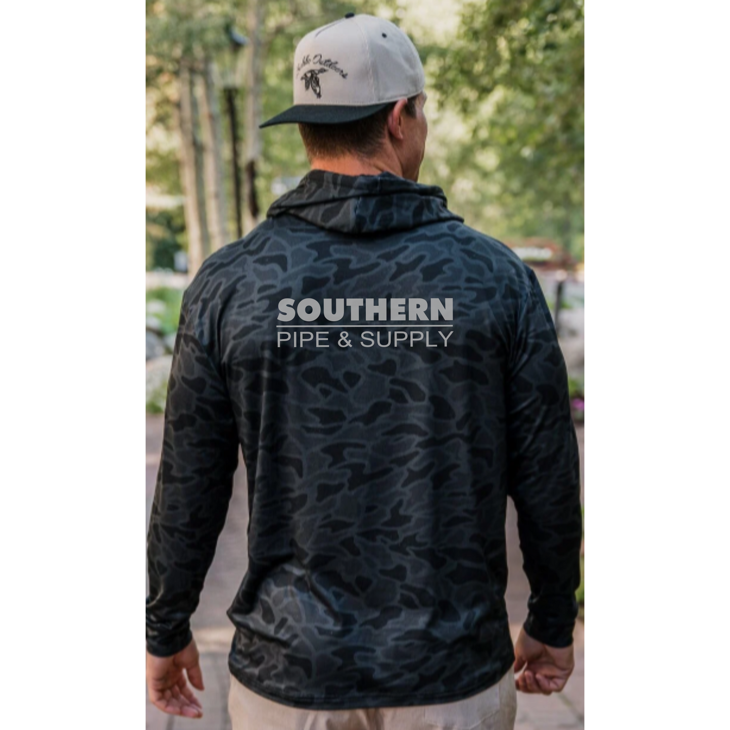 Burlebo Performance Black Camo Hoodie