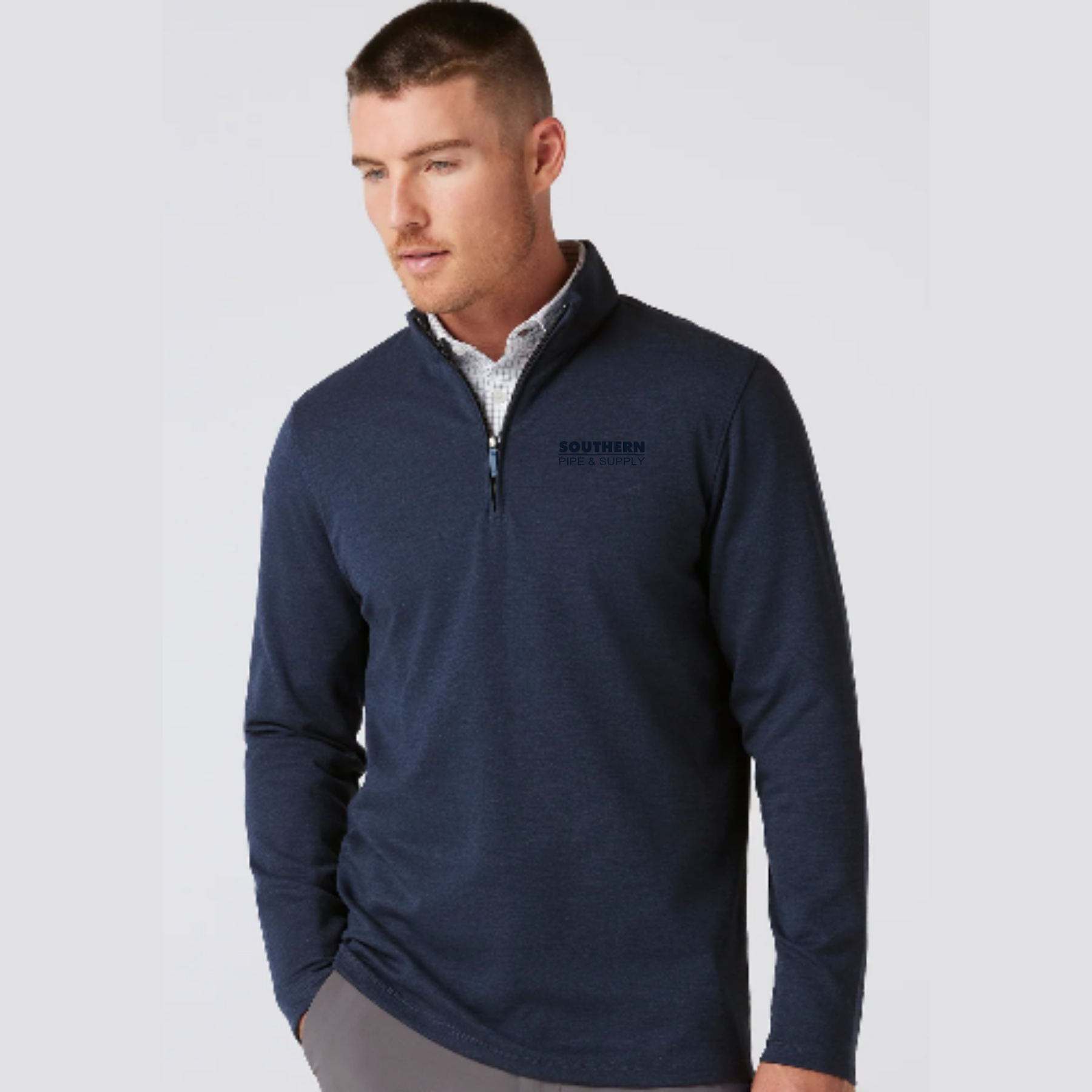 Mizzen Main Men's Heather KPI Quarter-Zip – thestoreatsouthernpipe