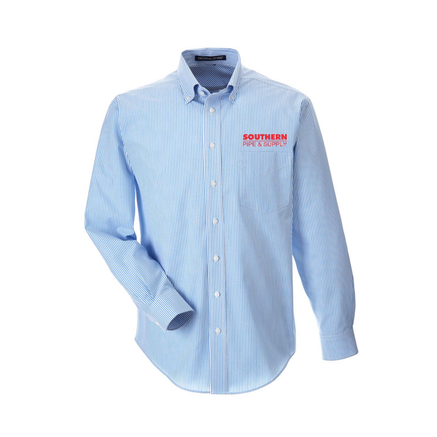 LAST CHANCE! Devon & Jones Banker Stripe Button Down