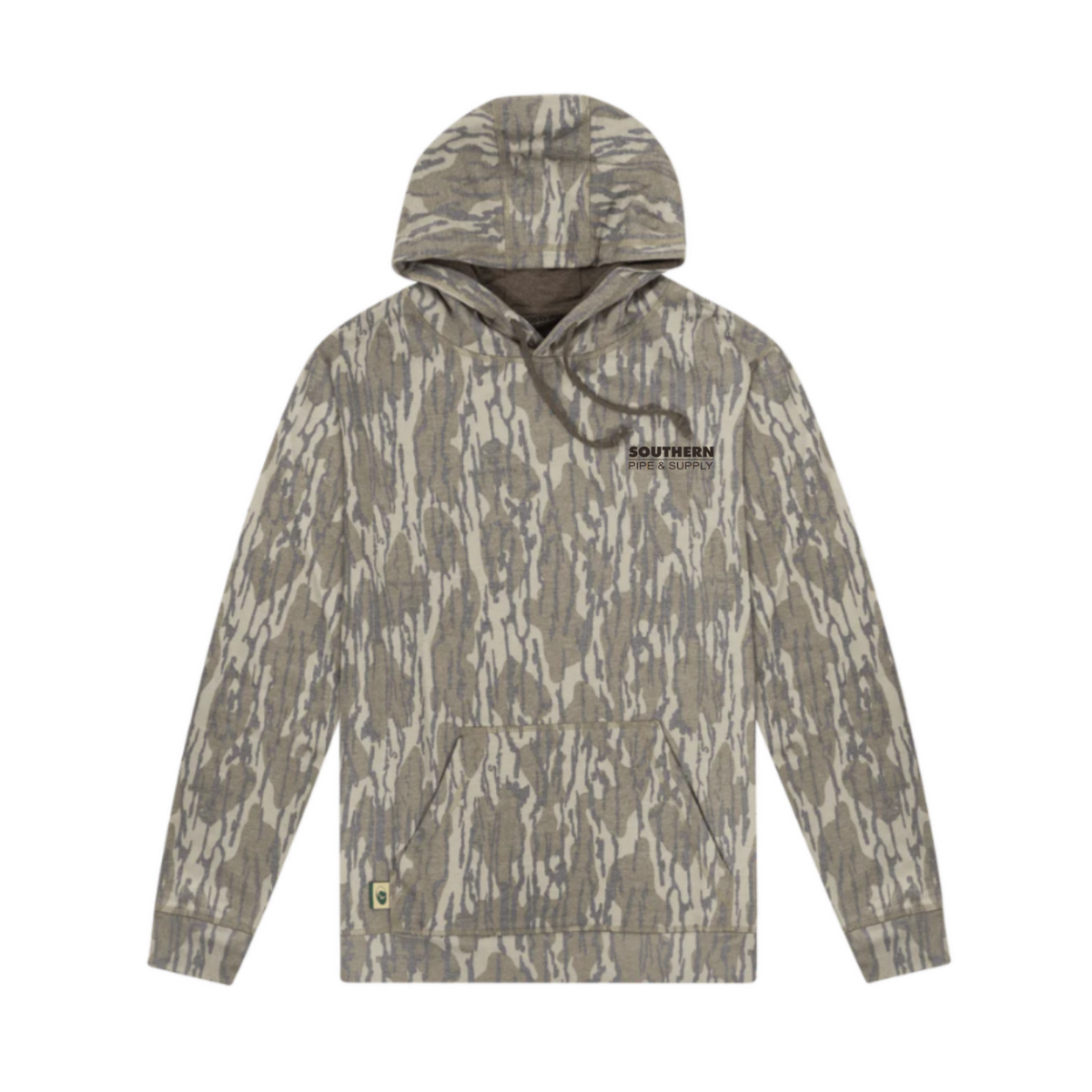 Adult Mossy Oak Cotton Mill Washed Out Bottomland Camo Hoodie