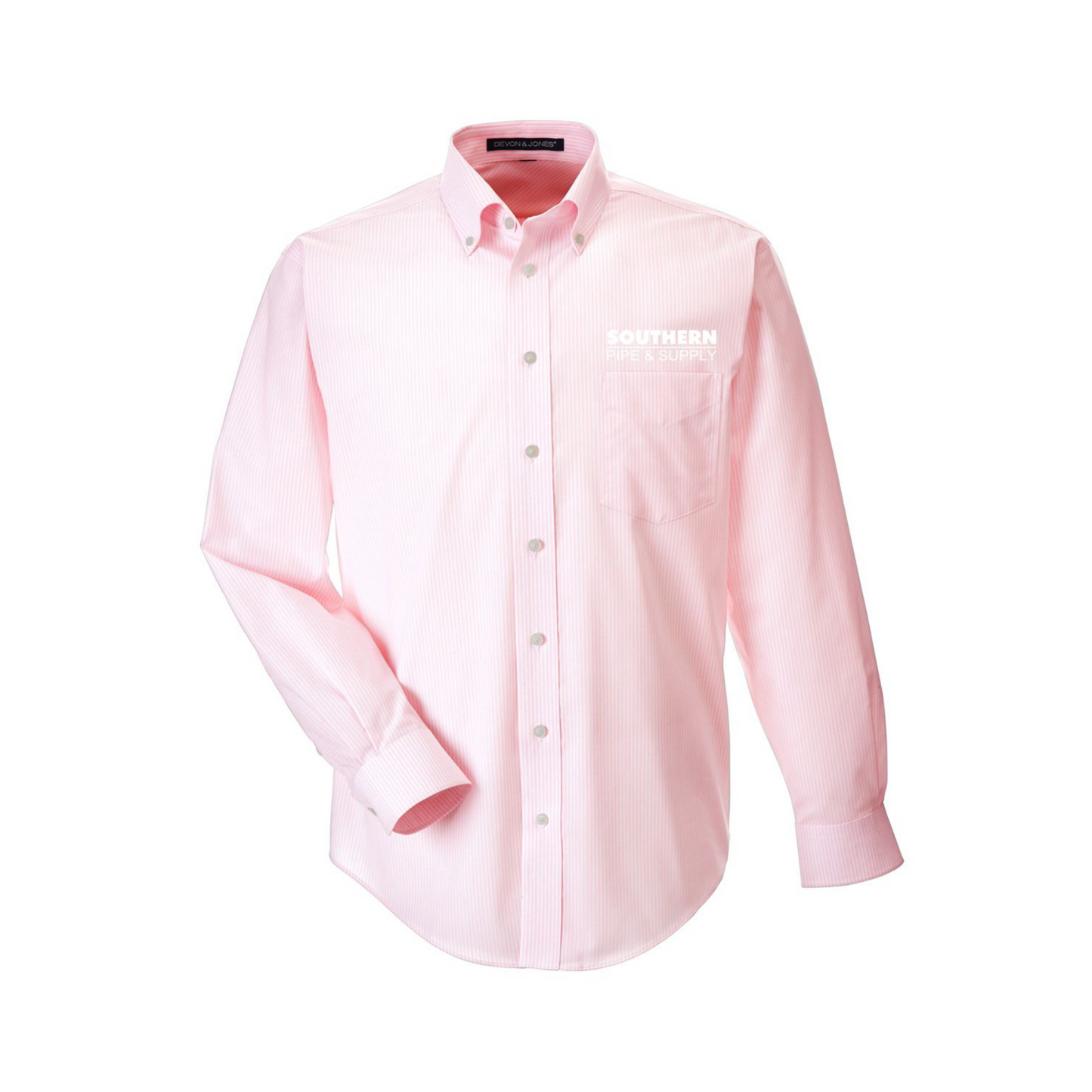 LAST CHANCE! Devon & Jones Banker Stripe Button Down