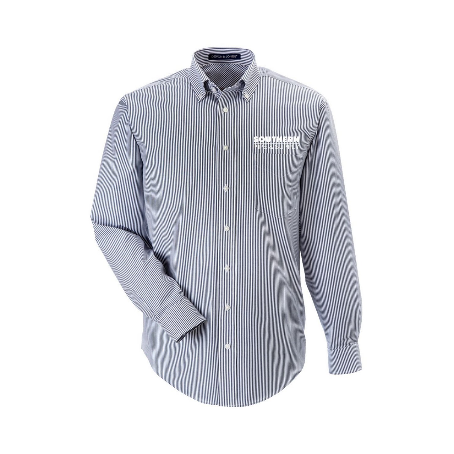 LAST CHANCE! Devon & Jones Banker Stripe Button Down