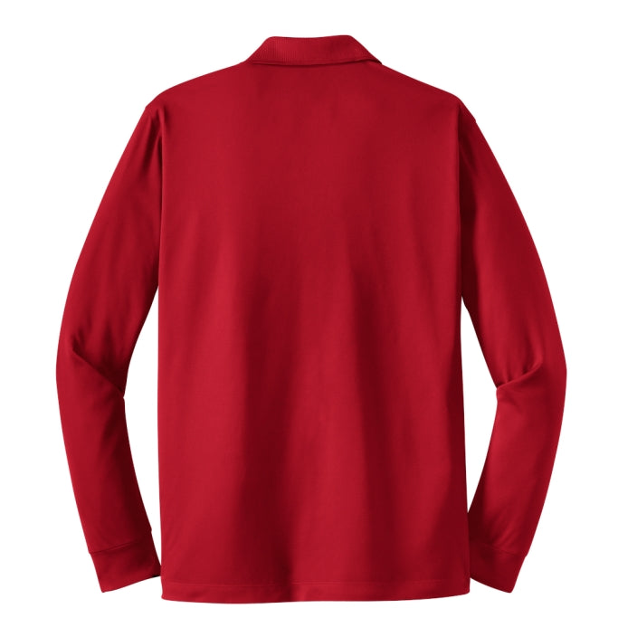 Long Sleeve Micropique Moisture Wicking Polo