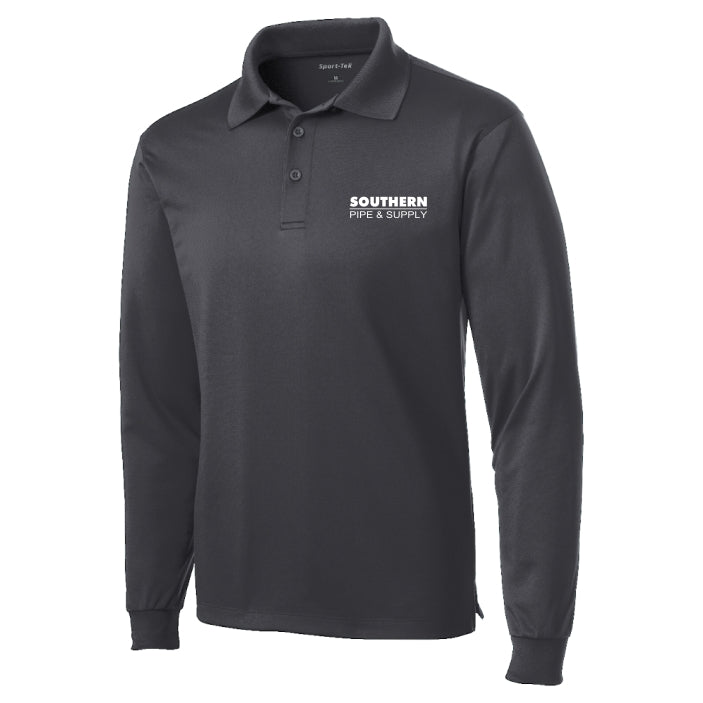 Long Sleeve Micropique Moisture Wicking Polo