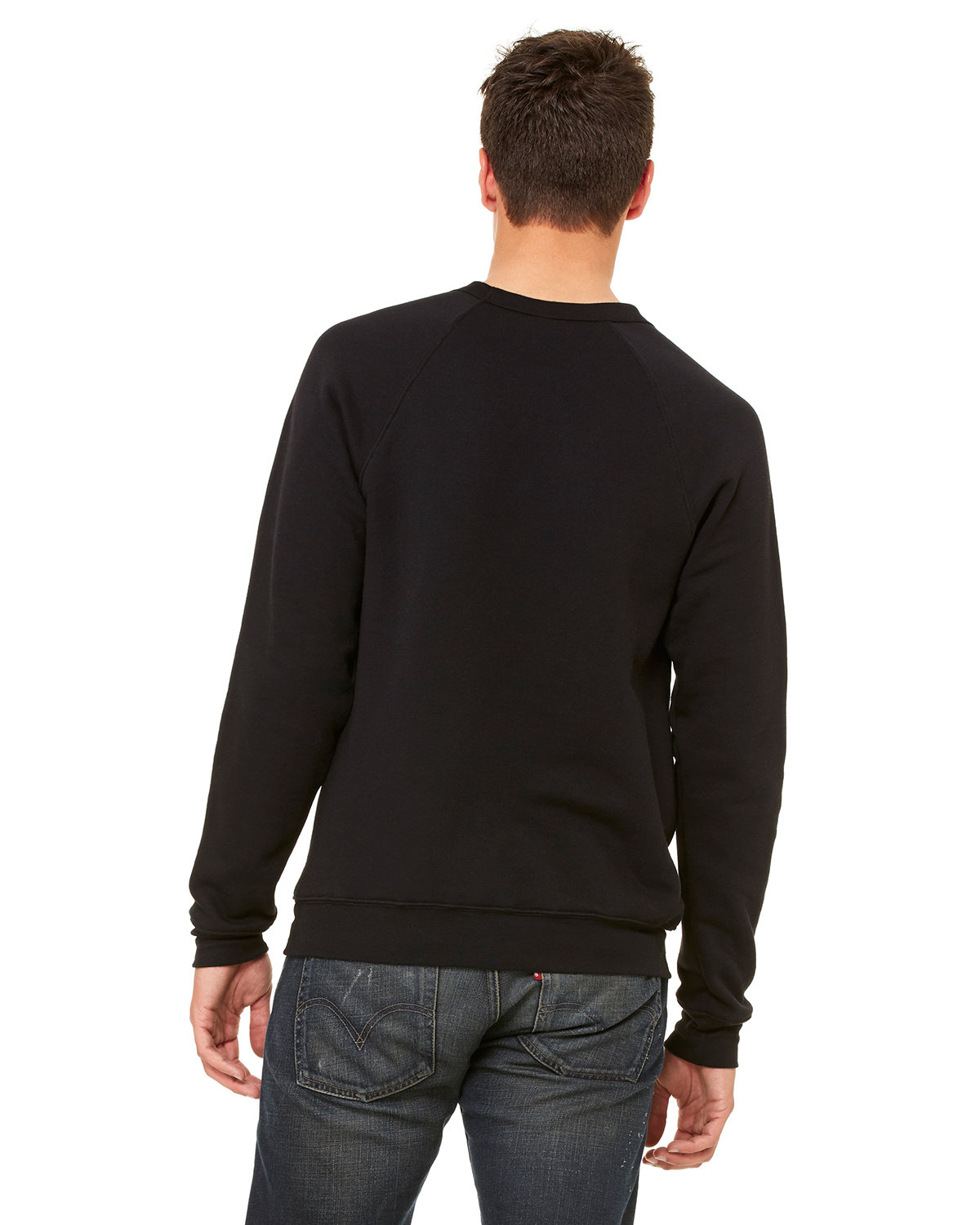 Sponge Fleece Crewneck Sweatshirt (Red Embroidery)