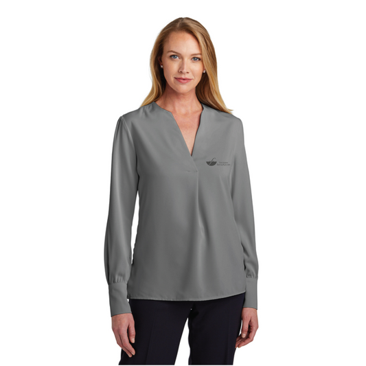 Southern Bath & Kitchen Women's Long Sleeve Button-Front Blouse