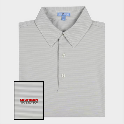 GenTeal Club Pinstripe Performance Polo