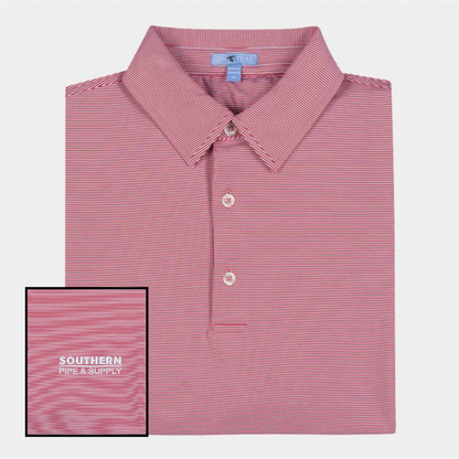 GenTeal Club Pinstripe Performance Polo