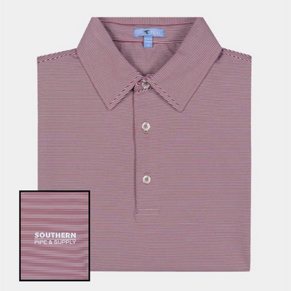 GenTeal Club Pinstripe Performance Polo