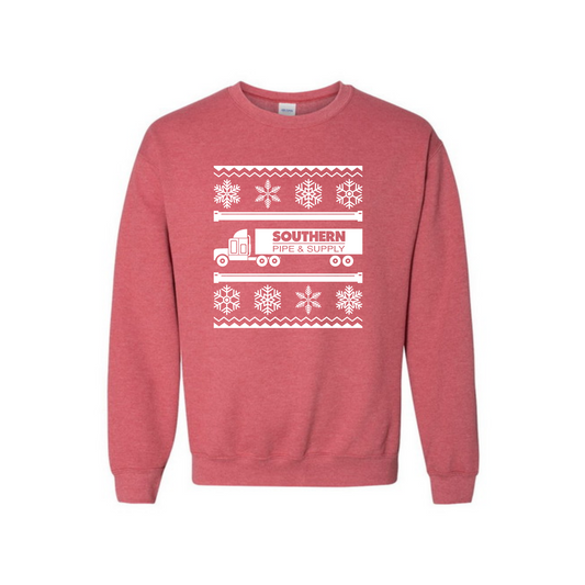 Ugly Holiday Sweatshirt - Heather Red