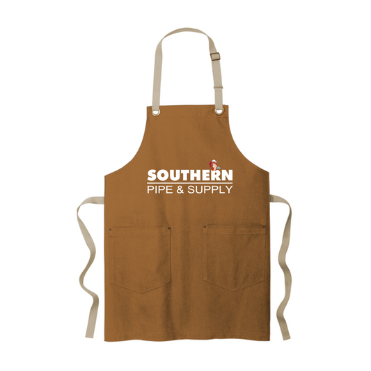 Crawfish Boil Canvas Full-Length Two-Pocket Apron