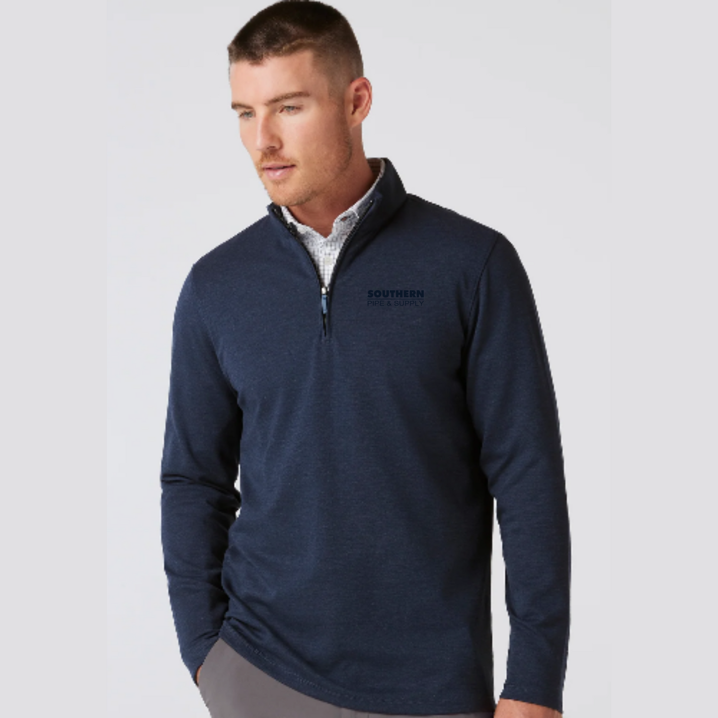 Mizzen + Main Men's Heather KPI Quarter-Zip