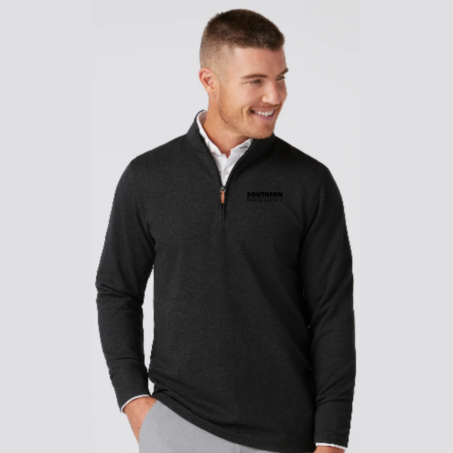 Mizzen + Main Men's Heather KPI Quarter-Zip