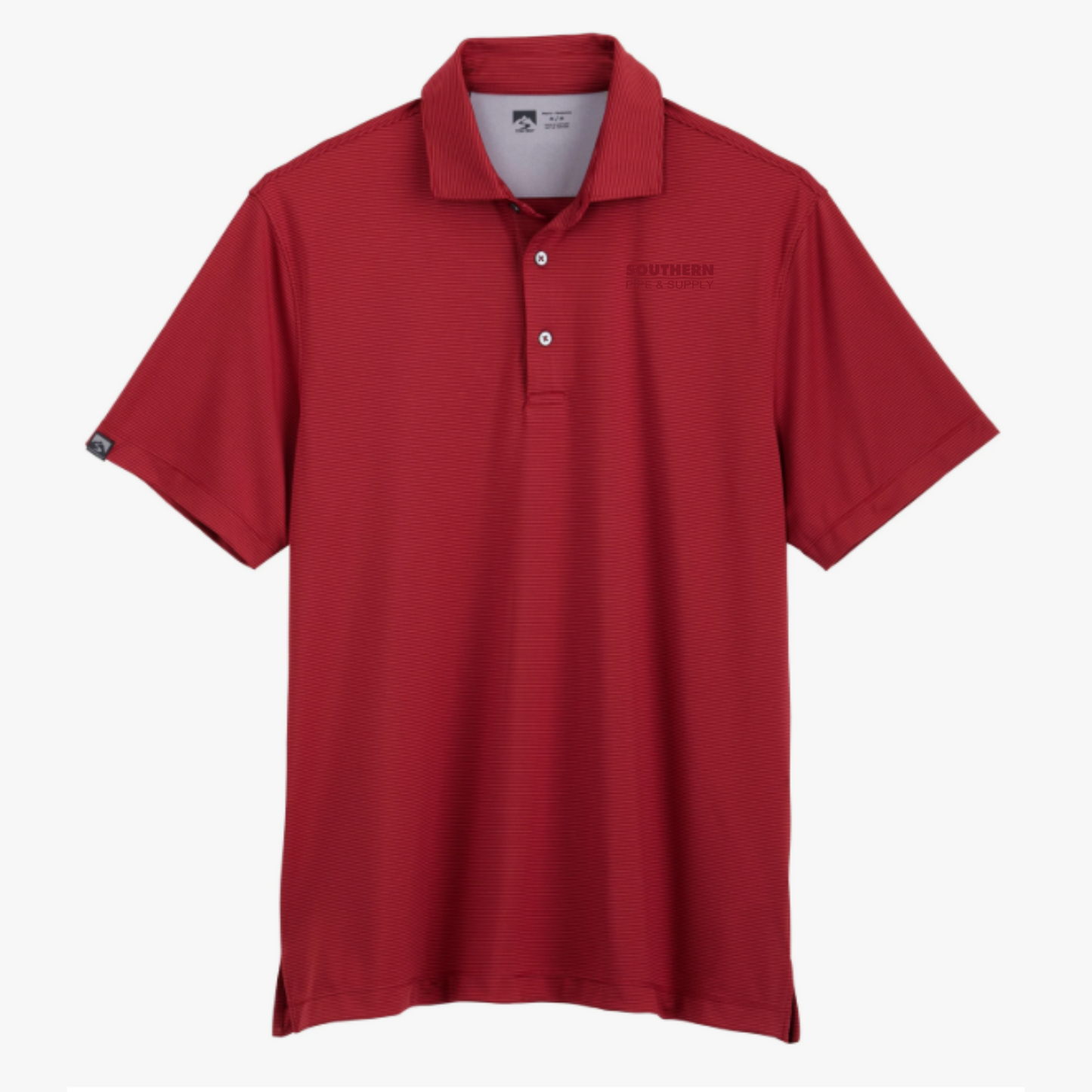 Men's Optimist II Microstripe Short Sleeve Polo Red