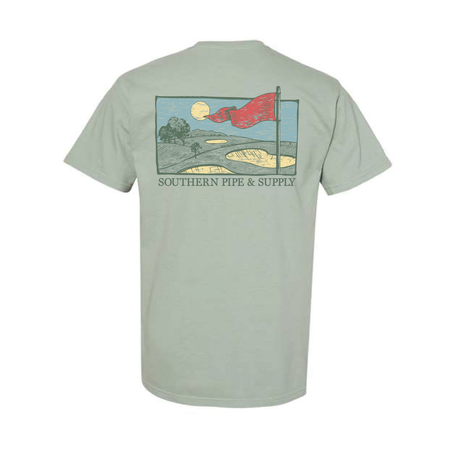 Golf Sketch Comfort Colors T-Shirt