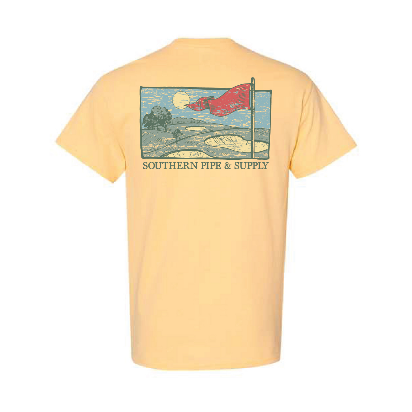Golf Sketch Gildan Heavy Cotton Short Sleeve T-Shirt