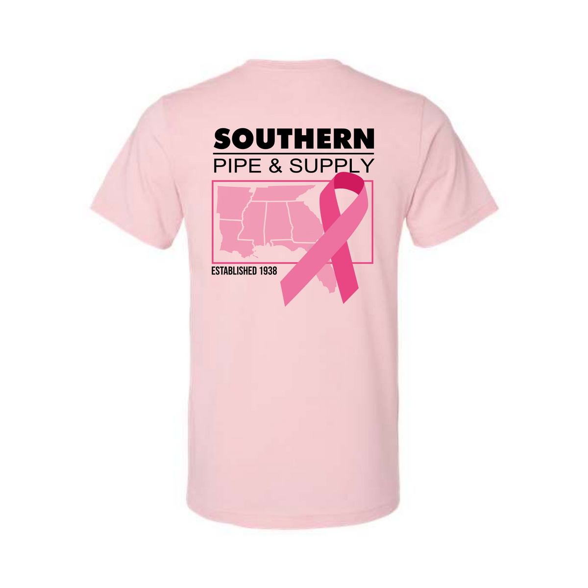 Breast Cancer Awareness States T-Shirt - Pink