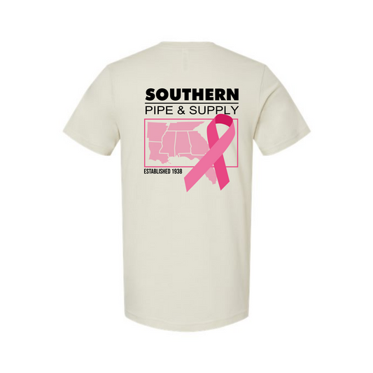 Breast Cancer Awareness States T-Shirt - Heather Oatmeal
