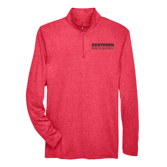 CLOSEOUT Cool & Dry Heathered Quarter-Zip